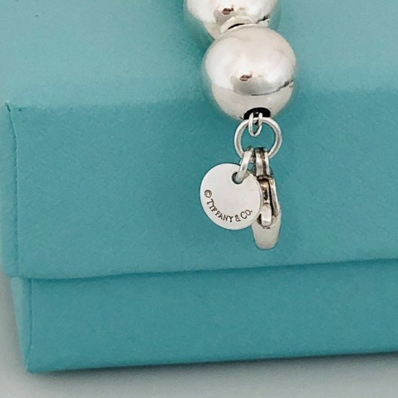 20” Mens Tiffany & Co HardWear Necklace 10mm Bead Ball in Sterling Silver - Picture 7 of 8